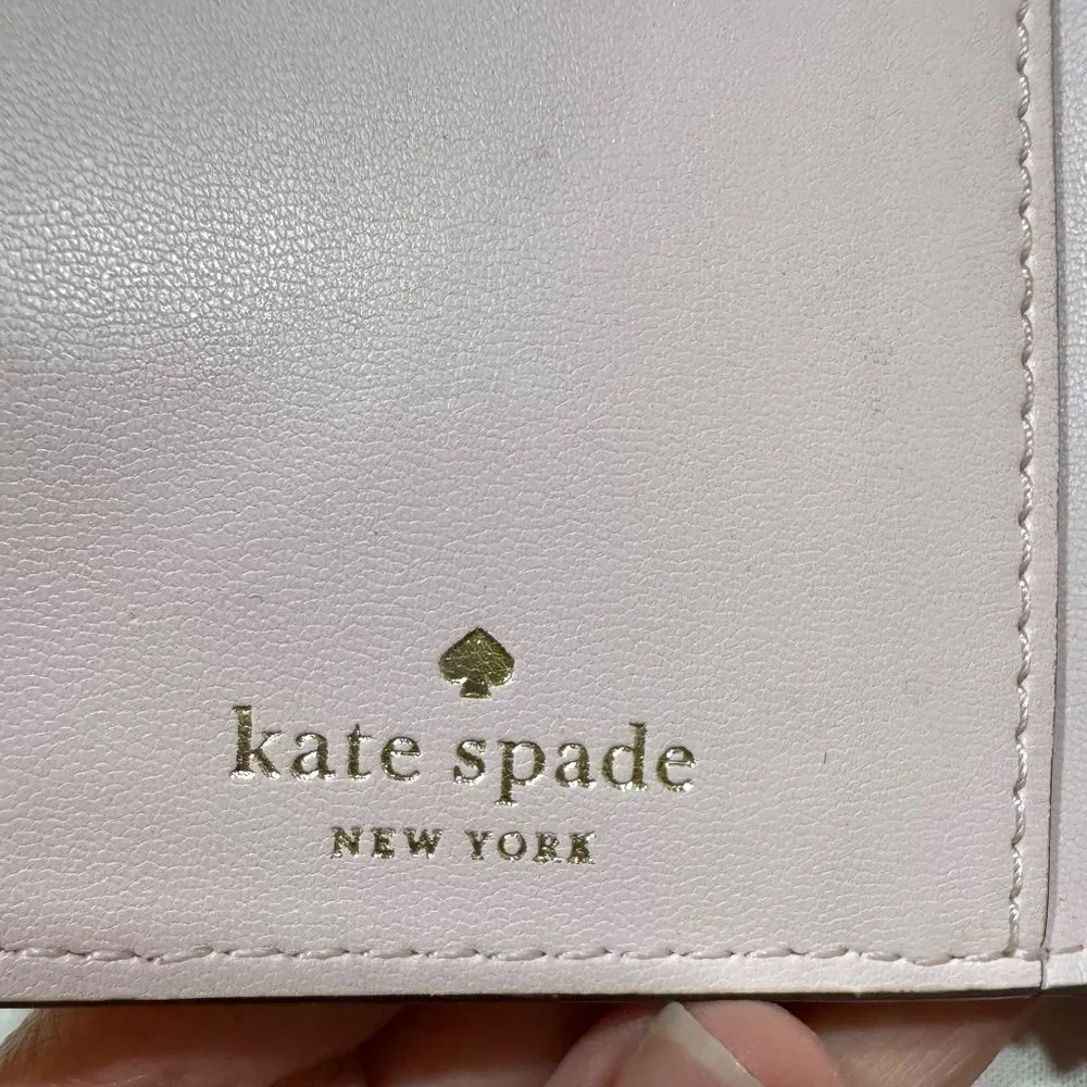 Kate Spade Adel Pink Coral Leather Small Wallet